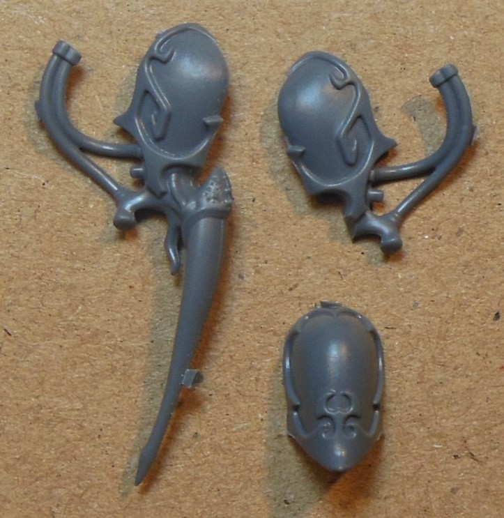 Warhammer 40K Drukhari - Cronos Parasite Engine - 2 x Head Variants (h) Bits