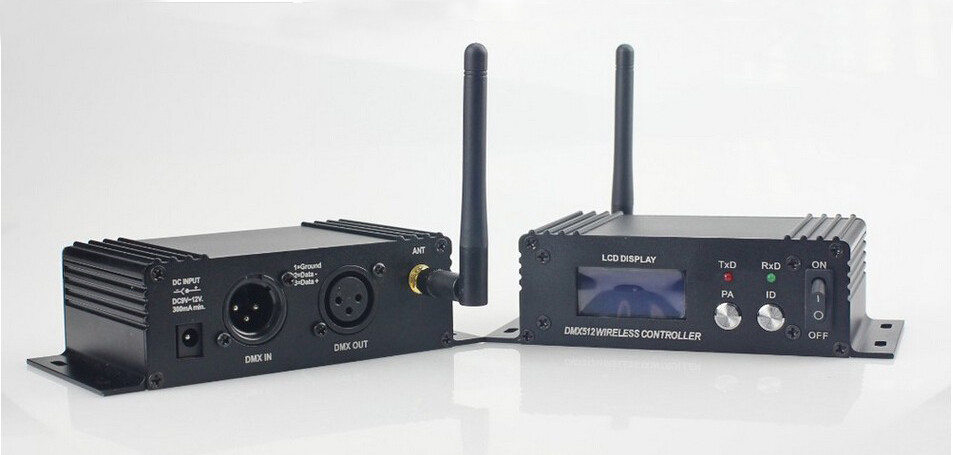 DMX512 Wireless Controller Transmitter 2.4Ghz LCD Display Stage Light Controller
