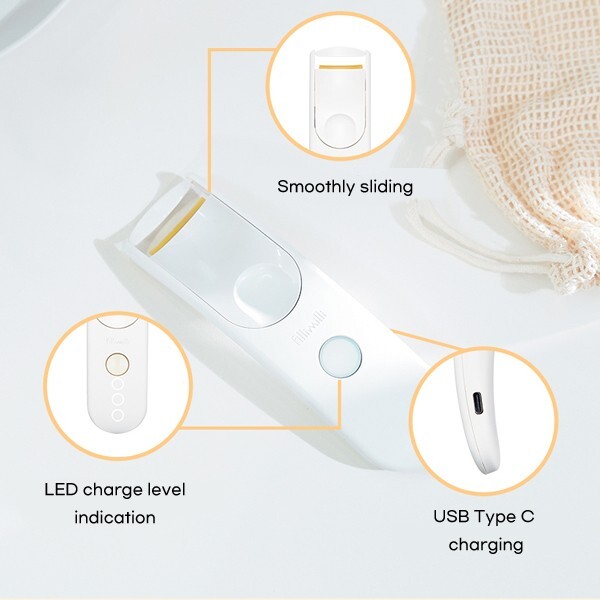 FILLIMILLI Heating Eyelash Curler W/Type C USB Cable (Rechargeable)
