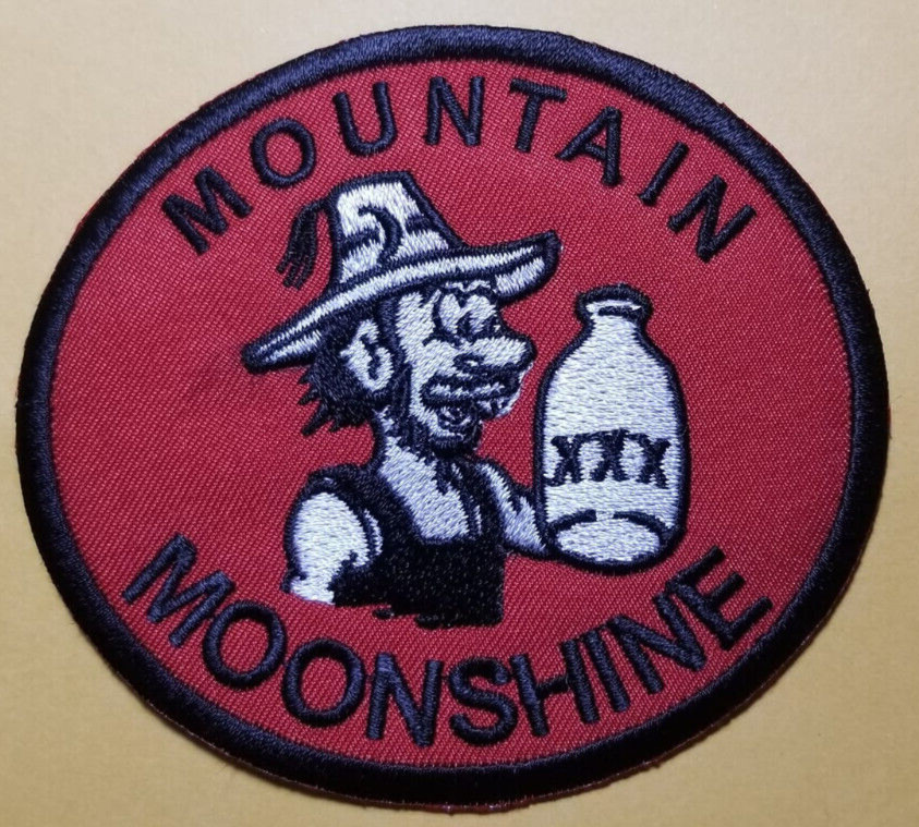 Mountain Moonshine xxx Patch approx 3x3.5"