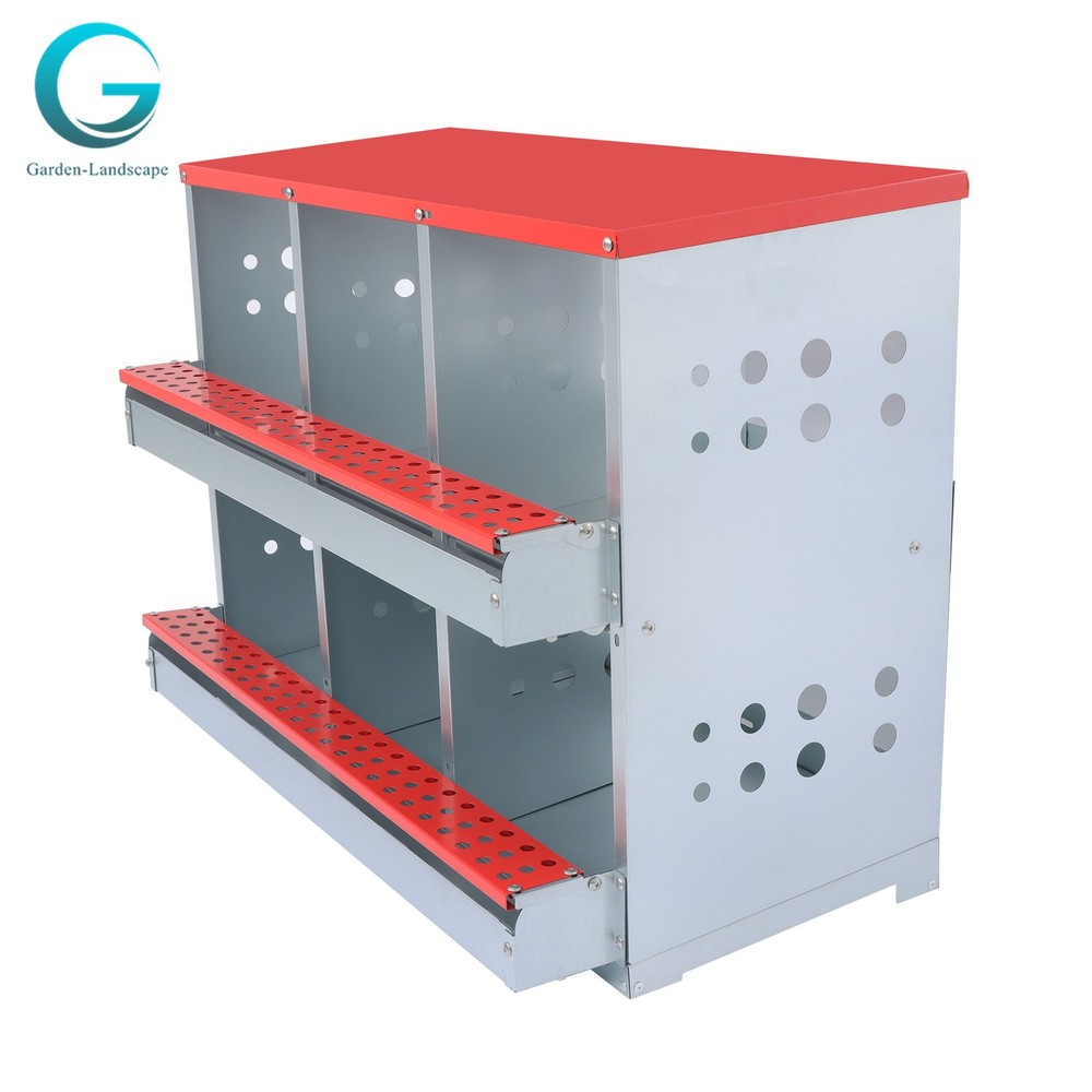 6 Holes Chicken Nesting Box Automatic Egg Collection Rollout Egg Collection