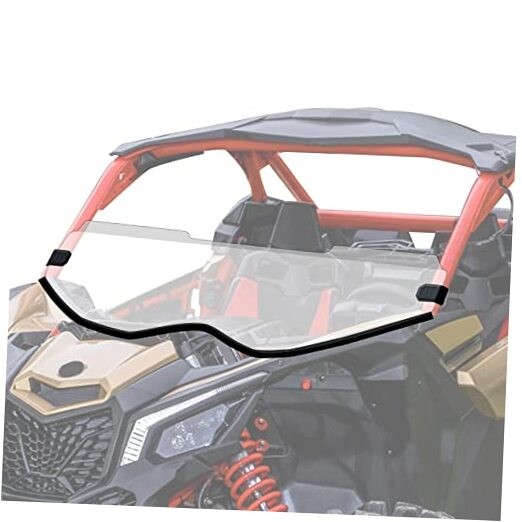 Maverick X3 Half Windshield - Scratch Proof X3 Windshield Compatible with Can