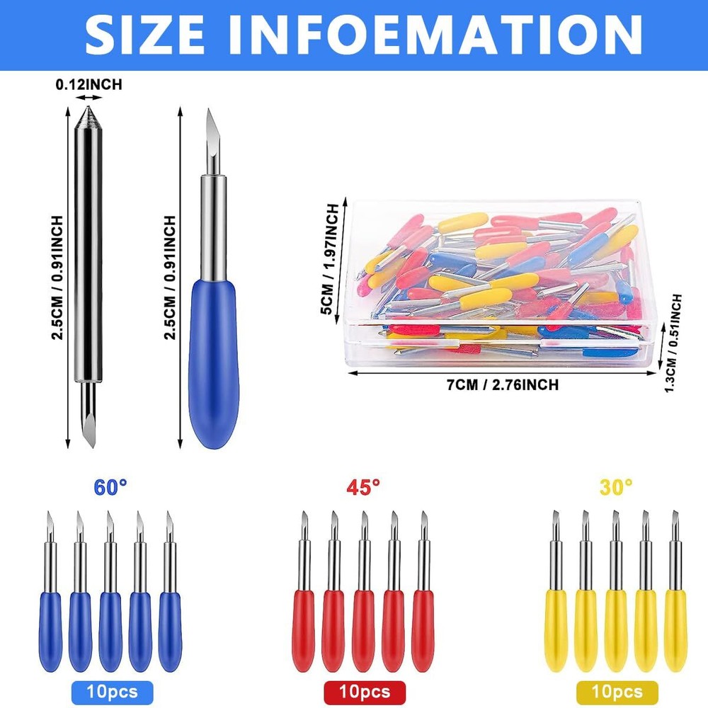 Fine Point Blades for Cricut Maker 3 Expression/Explore Air 2 / Air 3