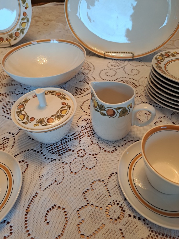 Franciscan Dinnerware Pickwick Pattern 42 Piece Grouping Ceramic Porcelain