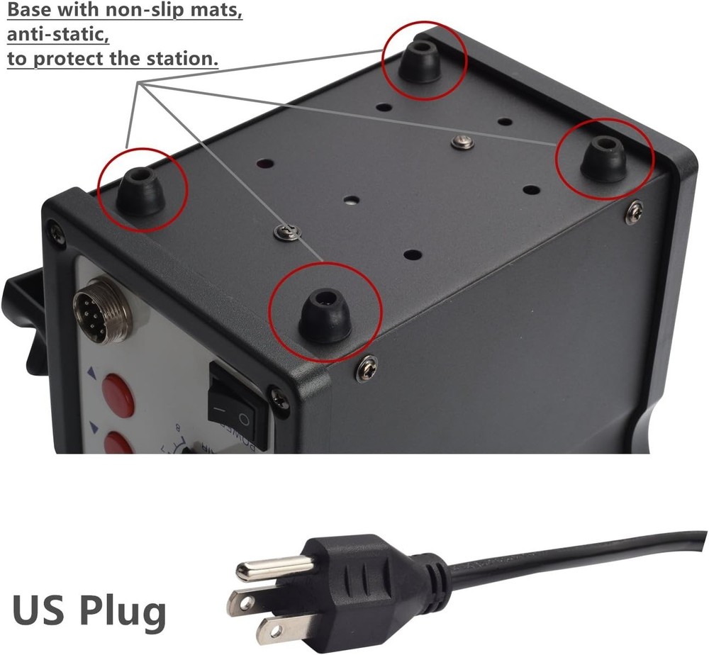 Efficient Solder Station with Automatic Stop and Temperature Control Features