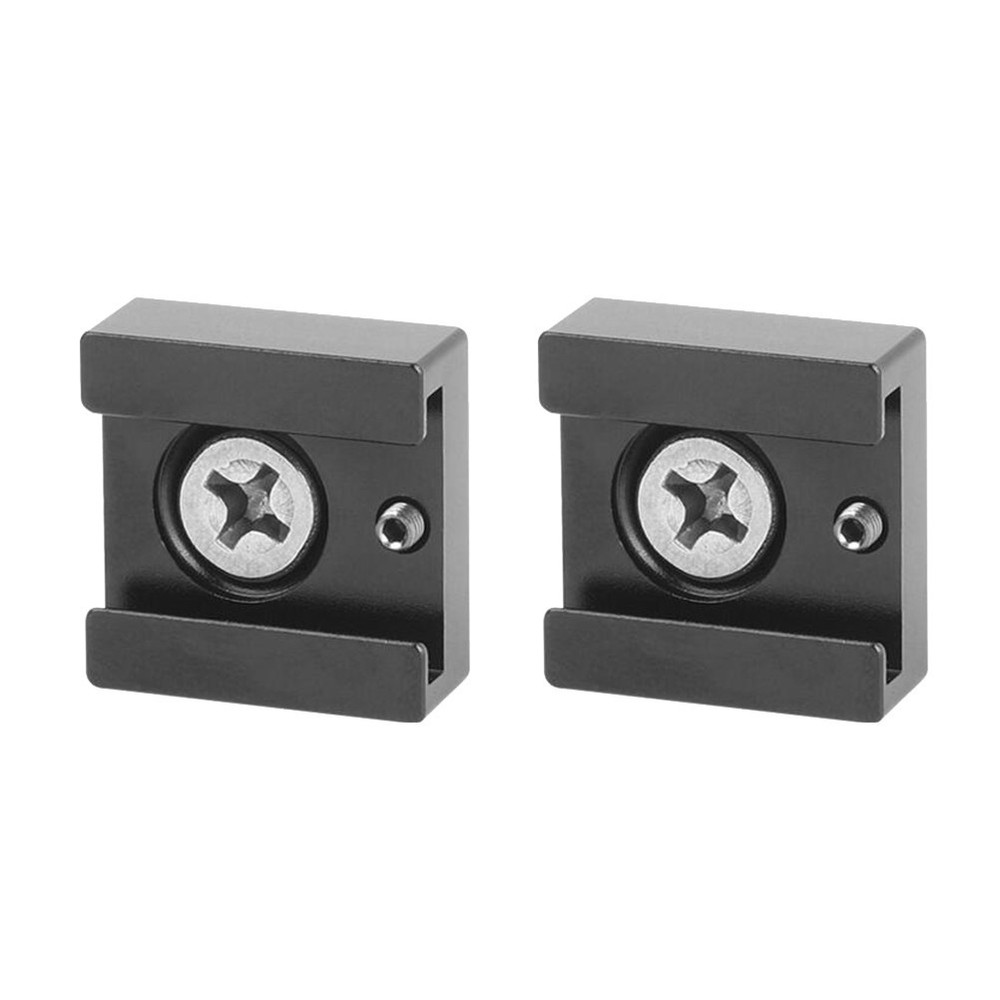 2 Pcs Camera Shoe Mount Adapter Multifunction Aluminum Alloy Cold Bracket