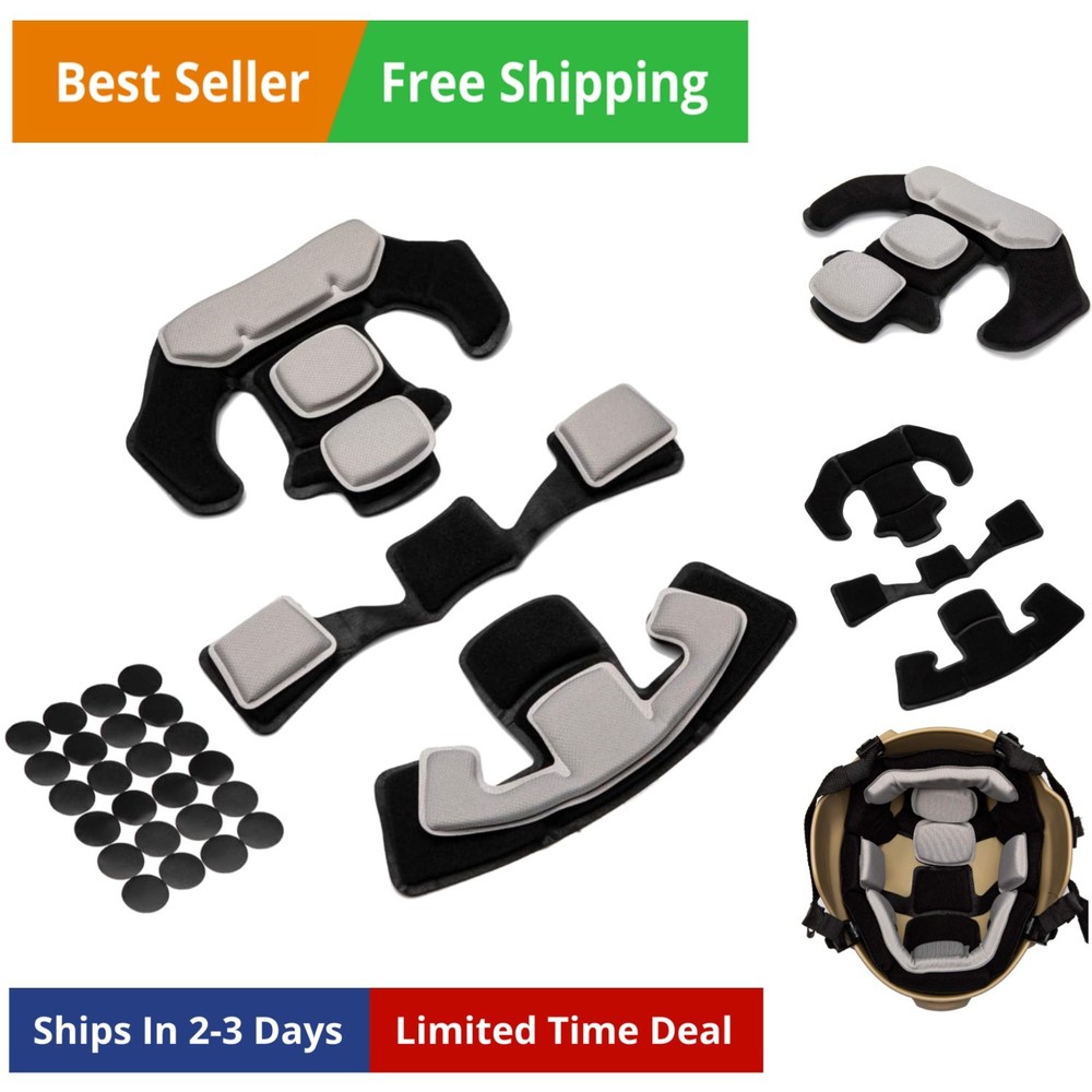 Memory Foam Pad Protective Mat Helmet Padding Kit Replacement Universal Motor...