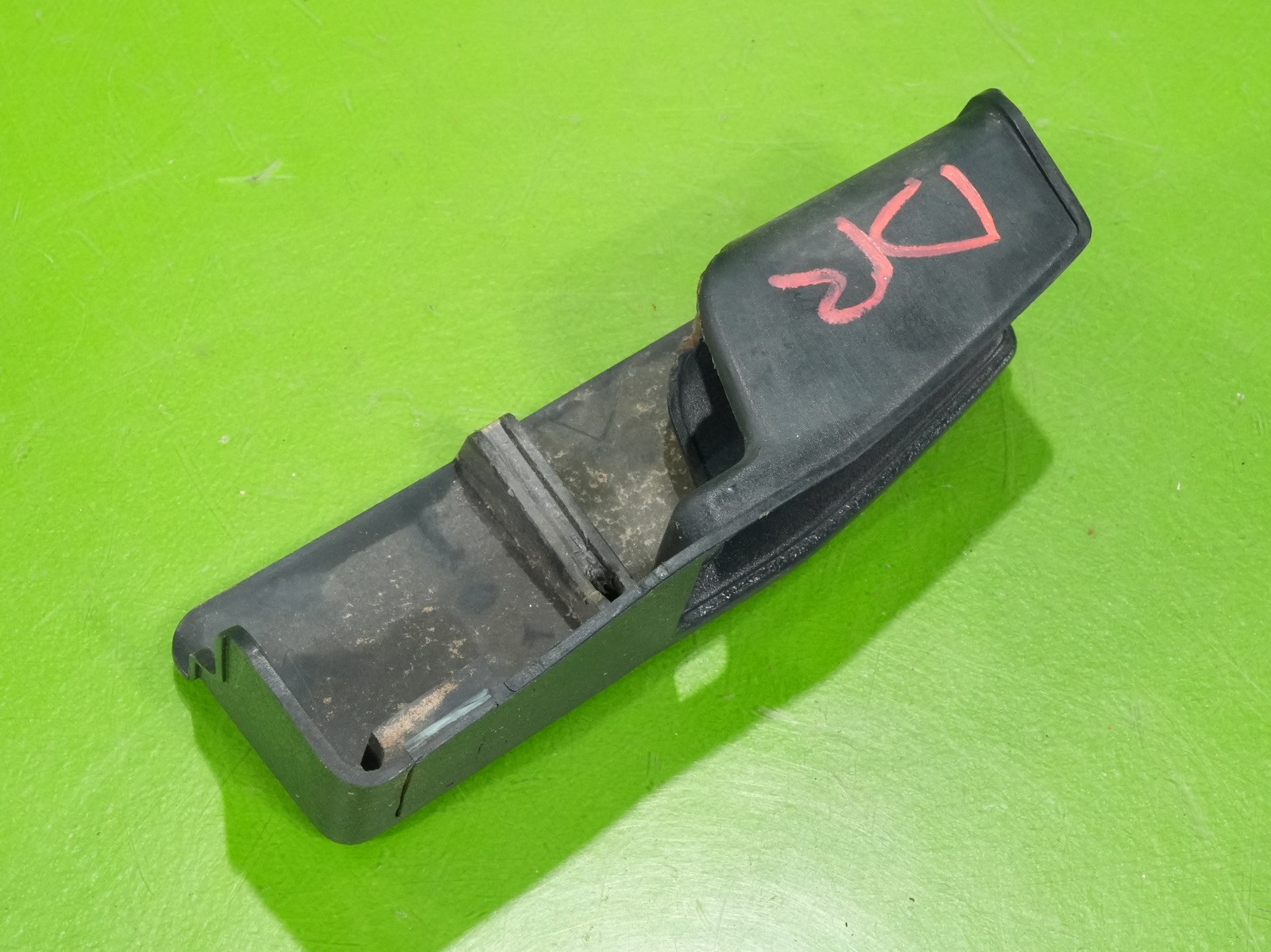 92-95 Civic OEM fuel gas tank trunk hatch popper opener cover trim panel blue