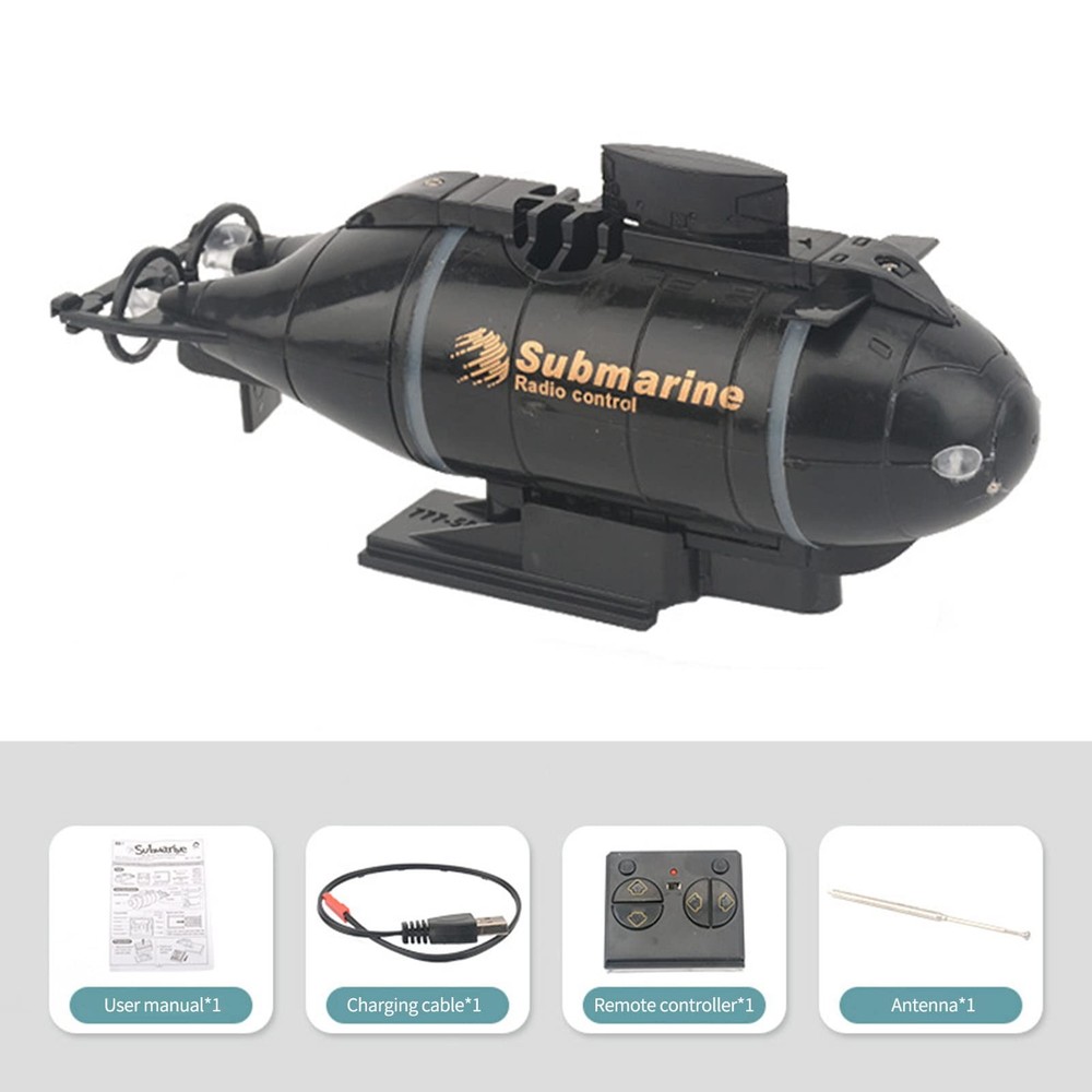 Mini RC Submarine for, 2.4G 6CH Remote Control Boat Remote Control Submarine,...