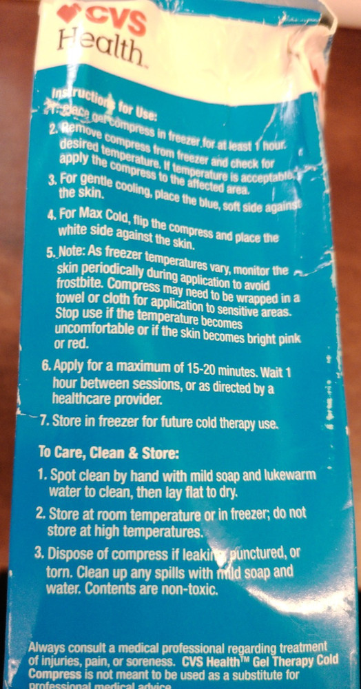 Cold Compress Pain Relief