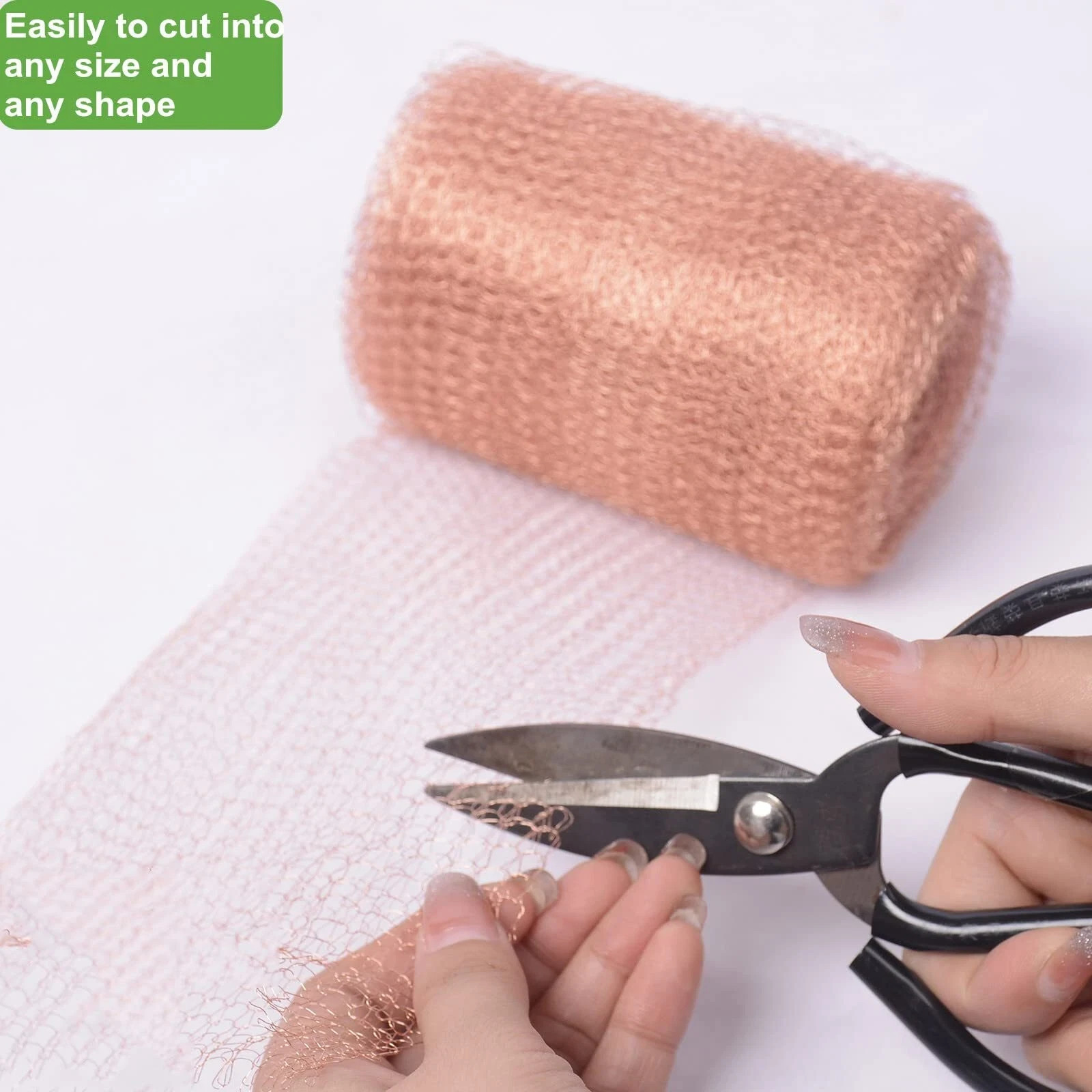 5” x 32 ft 100% Pure Copper Mesh for Distilling Knitted Copper Mesh Roll Do..