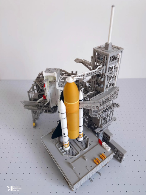 1/400 1/200 Space Shuttle on Launch PAD 3D Printing Model Builded Full Set