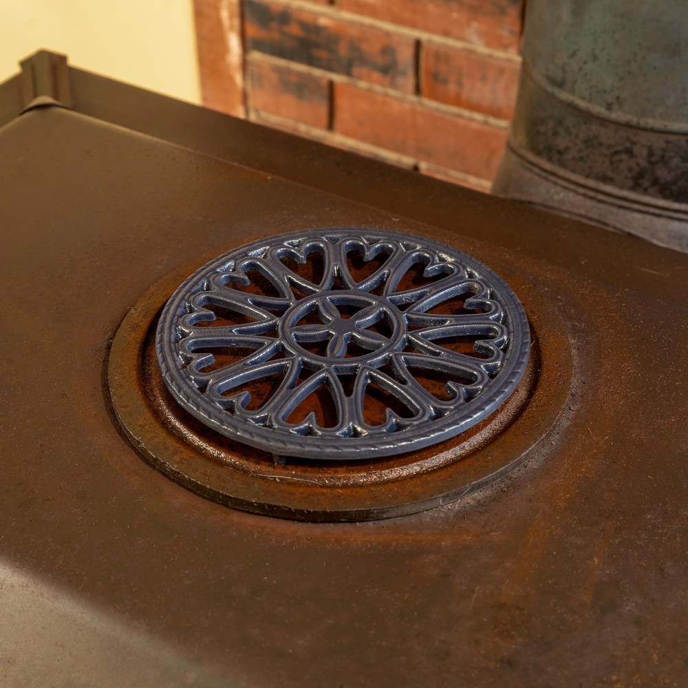 Blue-Black Sunburst Trivet