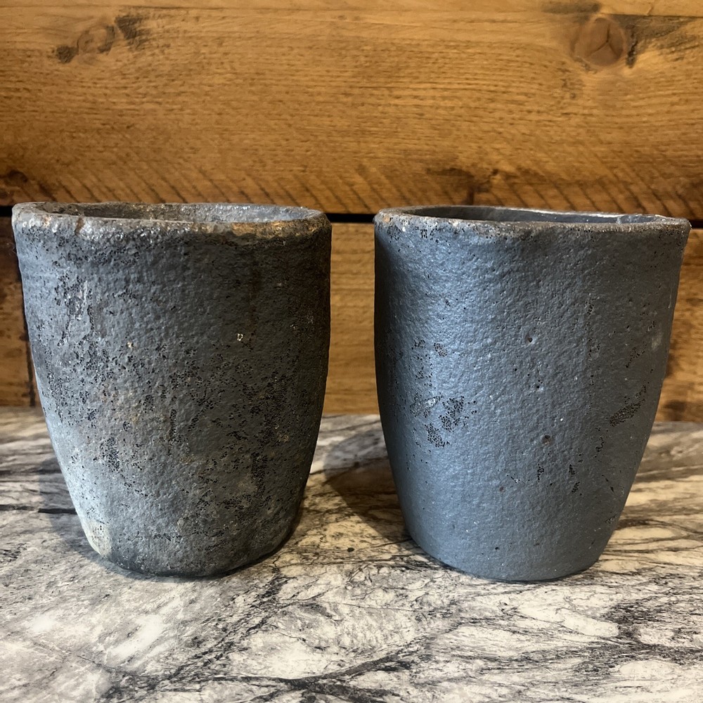 2 Vintage Foundry Smelting Pots