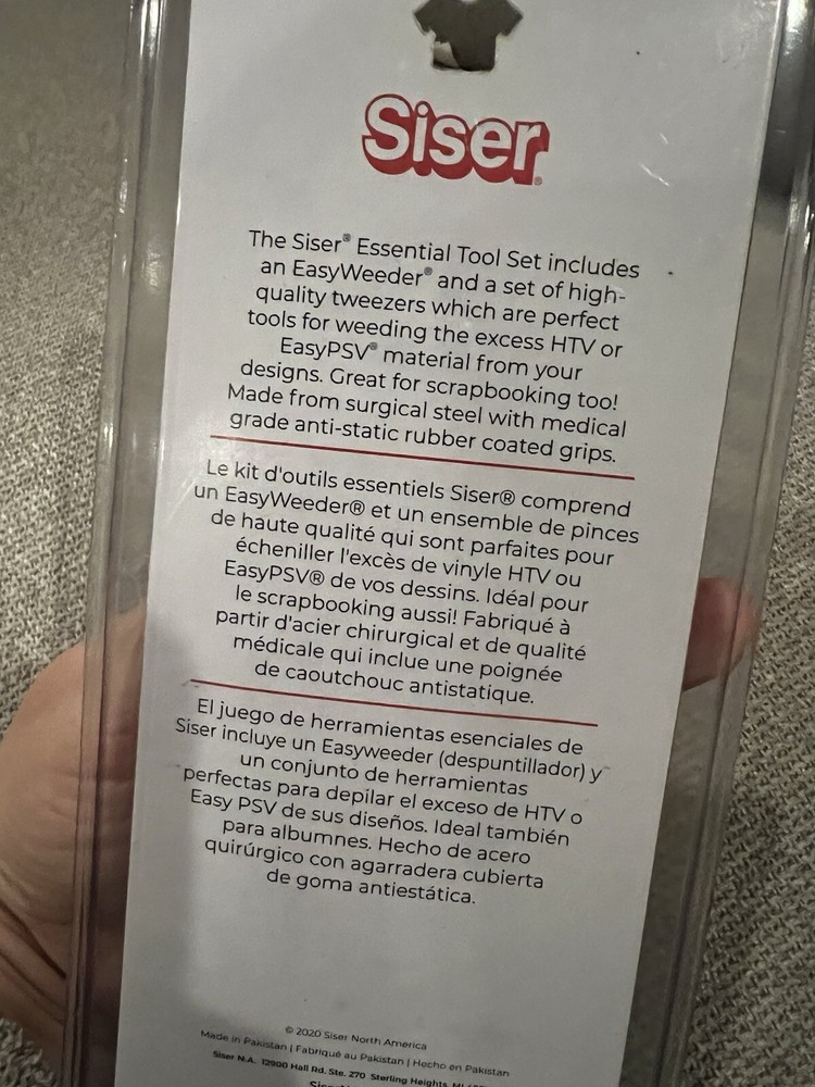 New Siser Essential Tool Set EasyWeeder & Tweezer