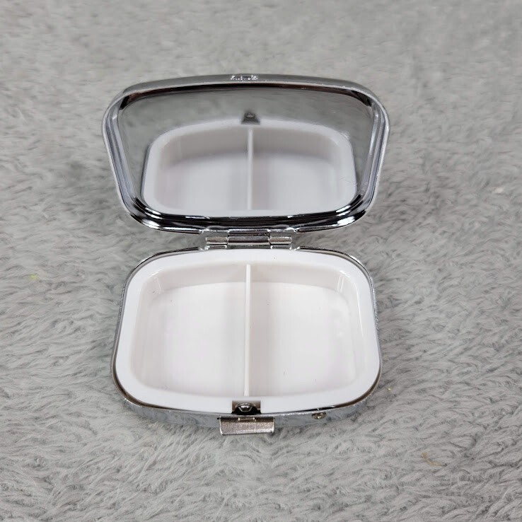 Universal Monsters Pill Box Travel Mini Pill Box Mirror 2 Split Compartment