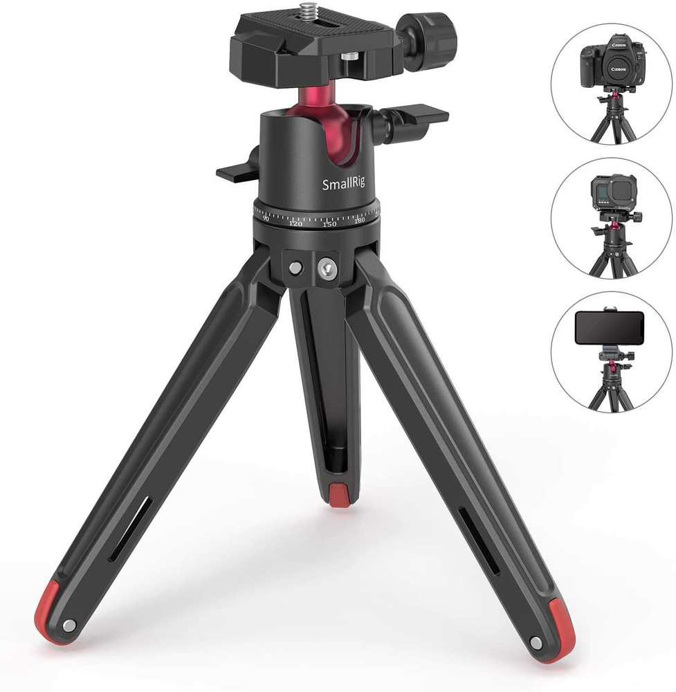 SmallRig Mini Tripod for Camera/ Phone, Desktop Tabletop Tripod with Arca-Type