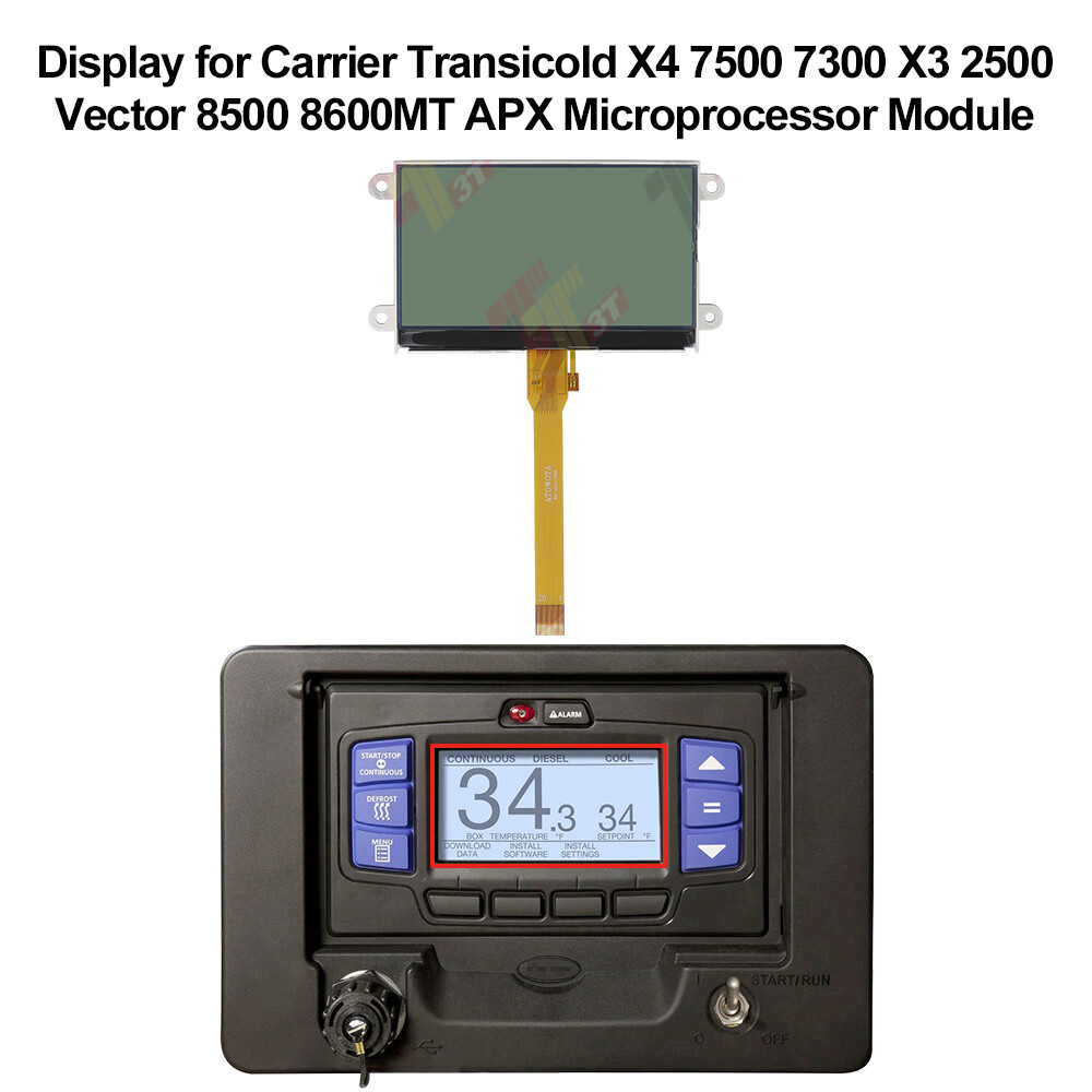 Display for Carrier Transicold X4 7500 7300 X3 2500 Vector 8500 8600 APX Module