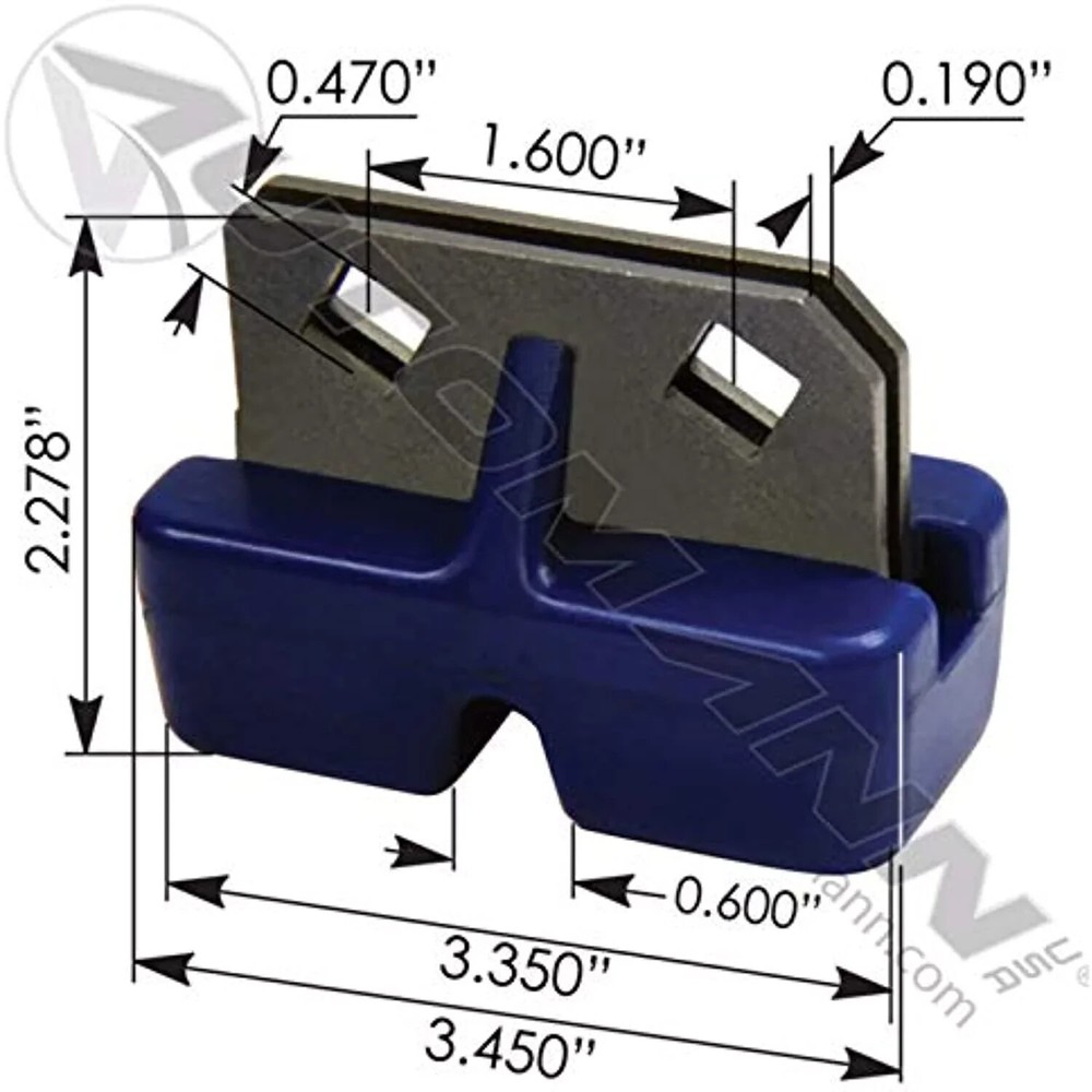 FREIGHTLINER HOOD LATCH ISOLATOR  A17-13666-000