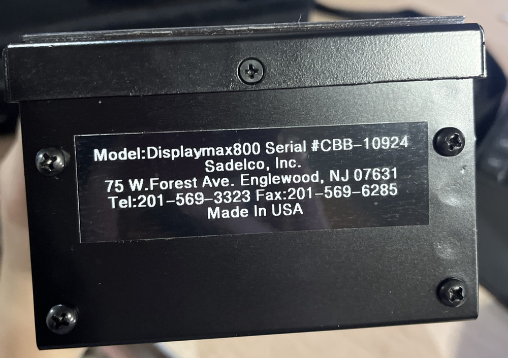 SADELCO DISPLAYMAX 800 SIGNAL LEVEL METER