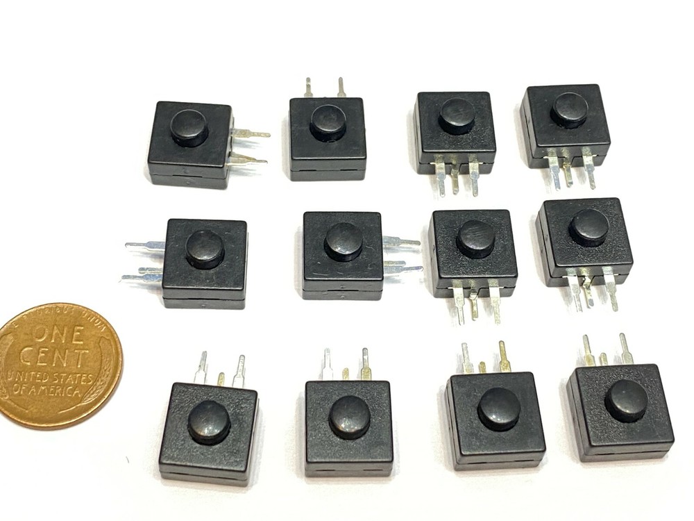 12 x Latching push button switch smd on/off flashlight mini small torch 1a B27