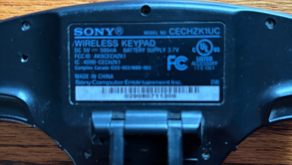 Sony Playstation Wireless Keypad CECHZK1UC