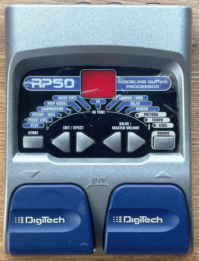 DigiTech RP50V Multi-Effect Modeling Guitar Processor No Power Supply - Tested