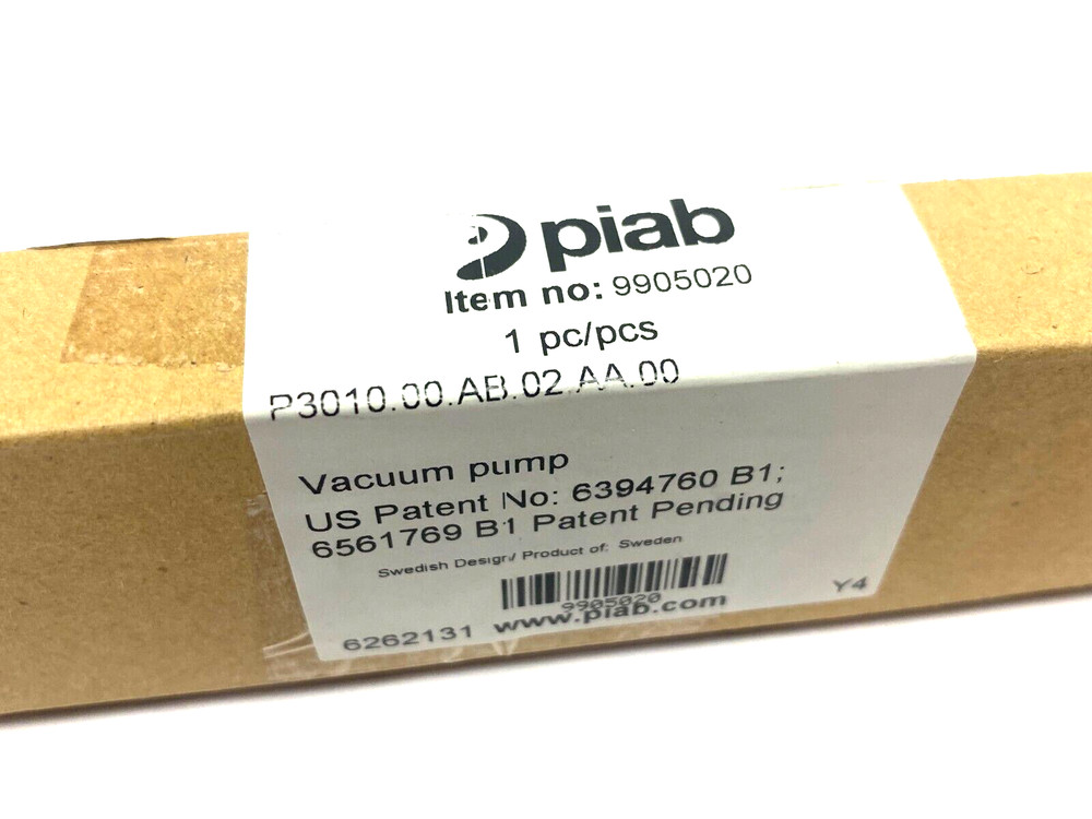 Piab P3010.00.AB.02.AA.00 Coax Compact and Stackable Vacuum Ejector 9905020
