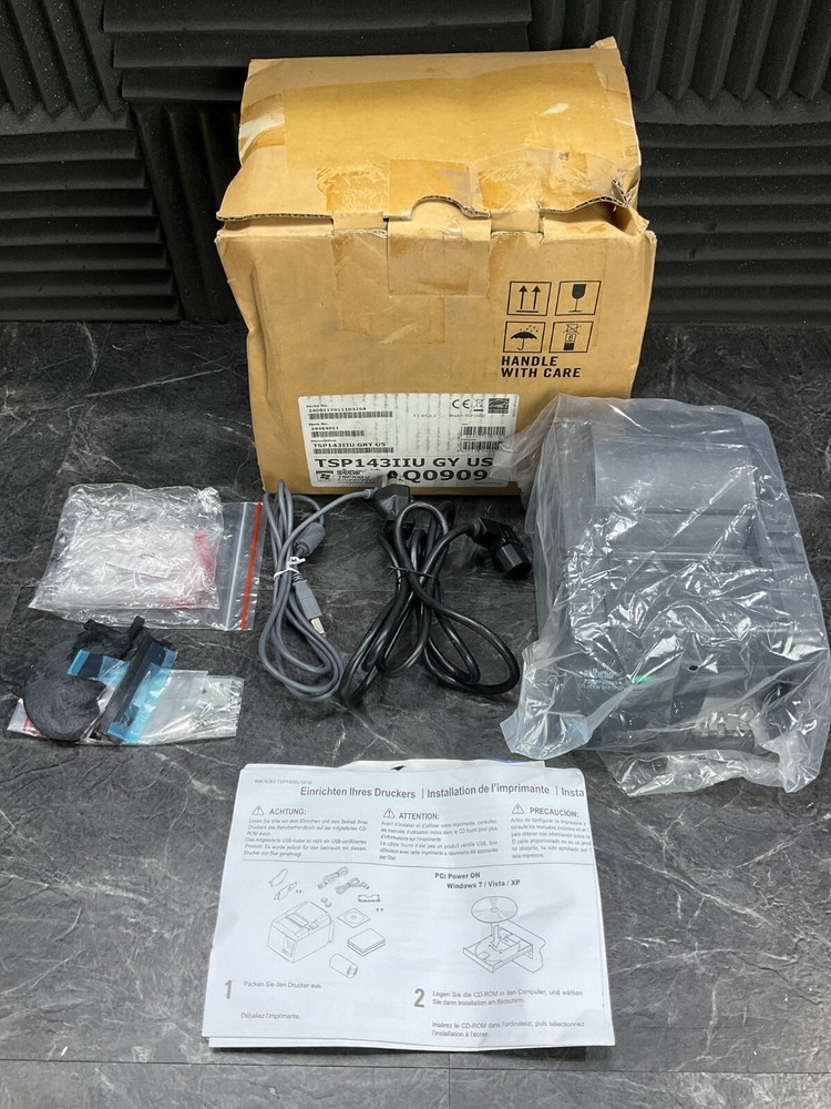 Star Micronics TSP143IIU USB Receipt Printer gray 39464011 ✅❤️️✅❤️️ OPEN BOX