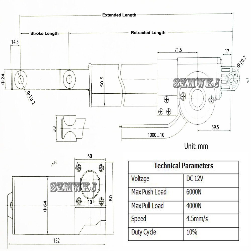 12V 6000N Dual Axis Solar Panel Tracking Tracker Controller Linear Actuator Kits