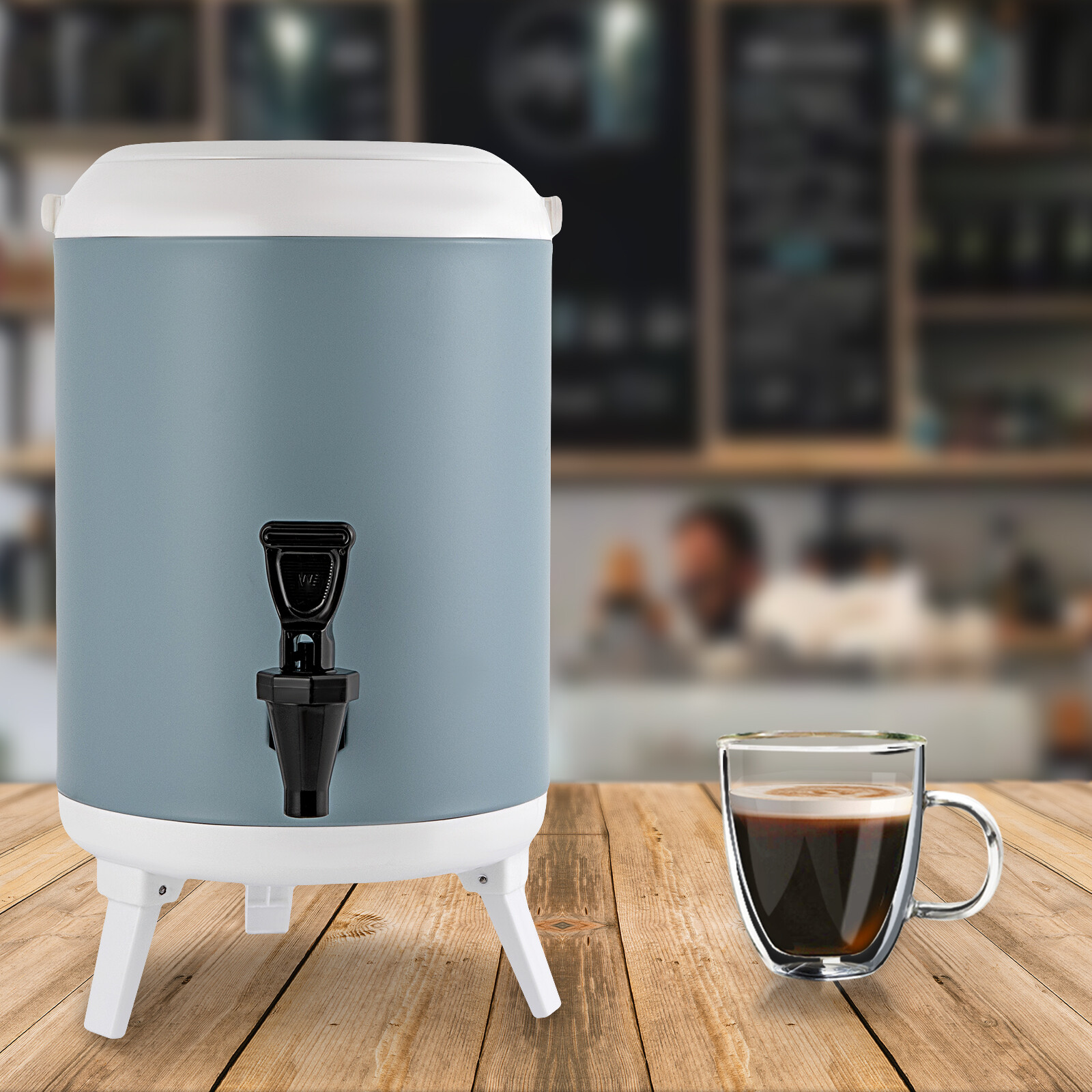 8L/1.9 Gallons Insulated Beverage Dispenser Thermal Hot & Cold Drink Dispenser