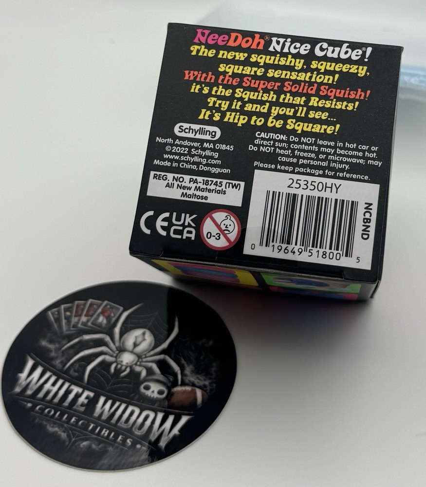 NEW! Needoh Nice Cube - BLUE 💙 - Sensory Squeeze Toy, Super Solid Squish