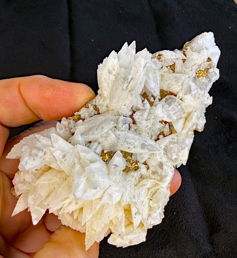 Conversation Crystals - Calcite w/ Marcasite