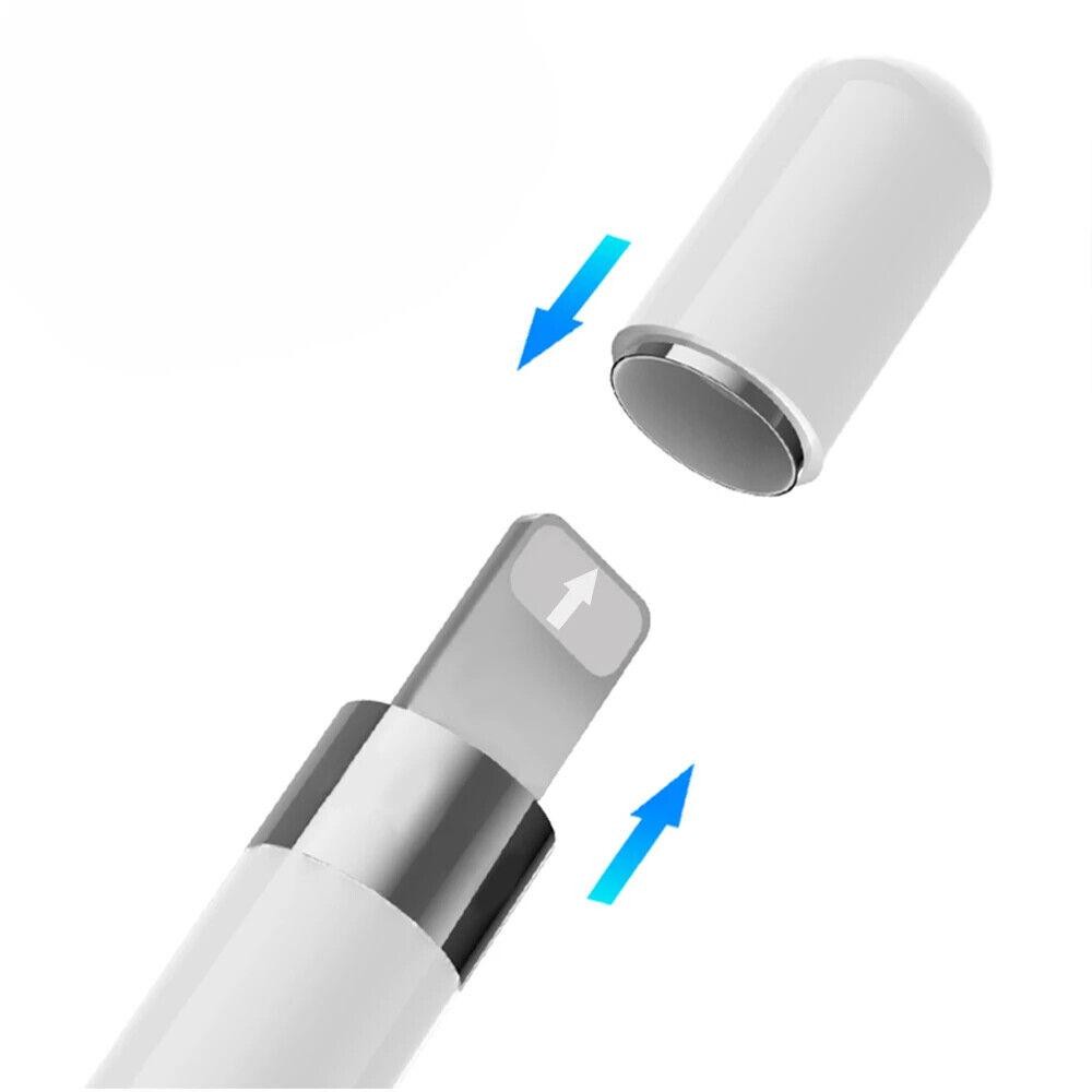 White Pencil Cap Replacement Magnetic Protective Case Cap For Pencil Pen 1