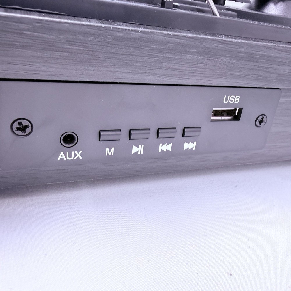 Vinyl Record Player with Two Stereo Speakers, Bluetooth Playback Turntable