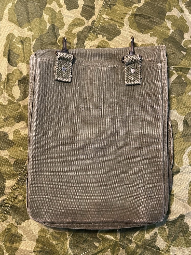 Names USMC Map Case Original MARINE CORPS Dispatch Bag WWII M1938