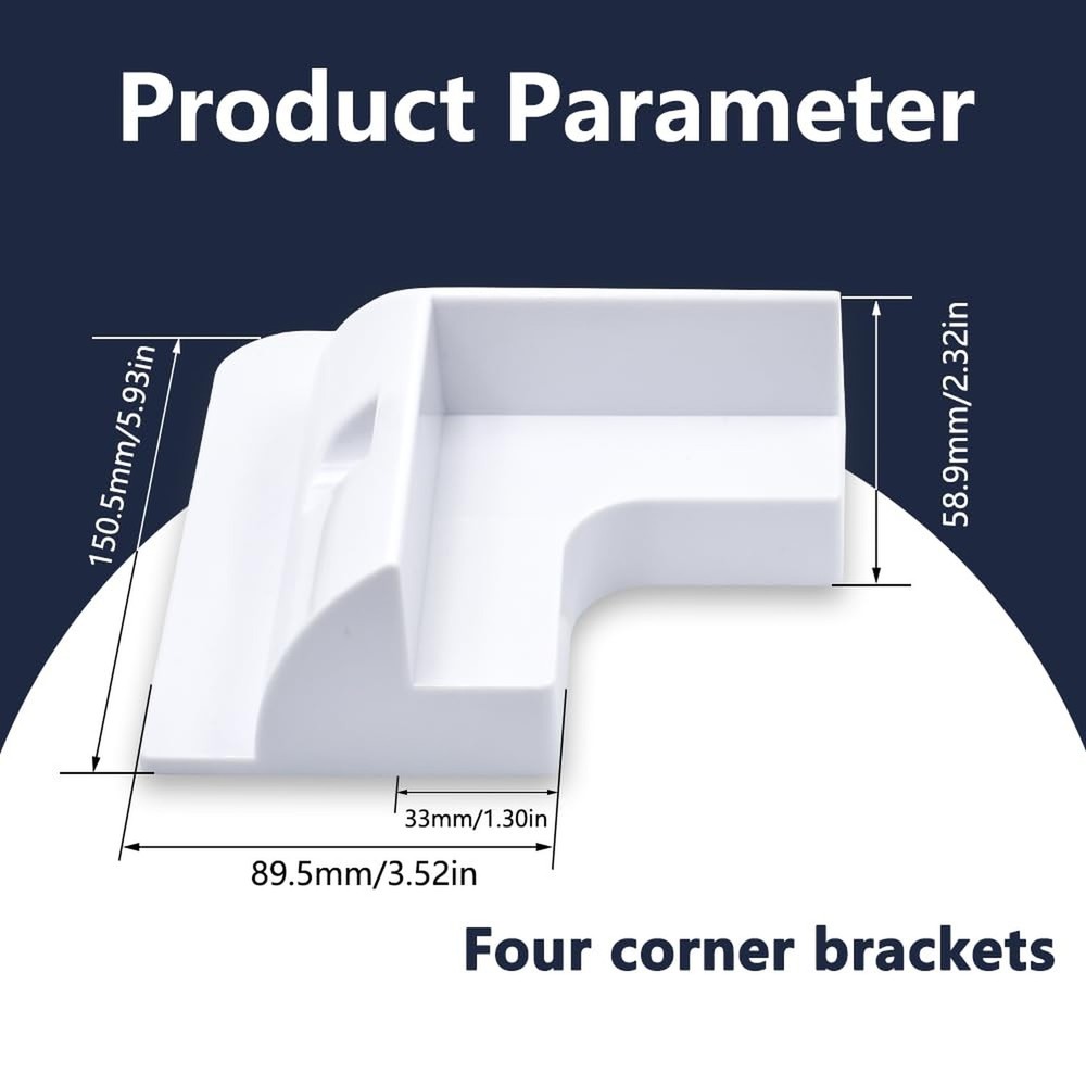 Solar Panel Mounting Brackets, PC Corner Bracket Solar Panel Roof Drill-Free ...