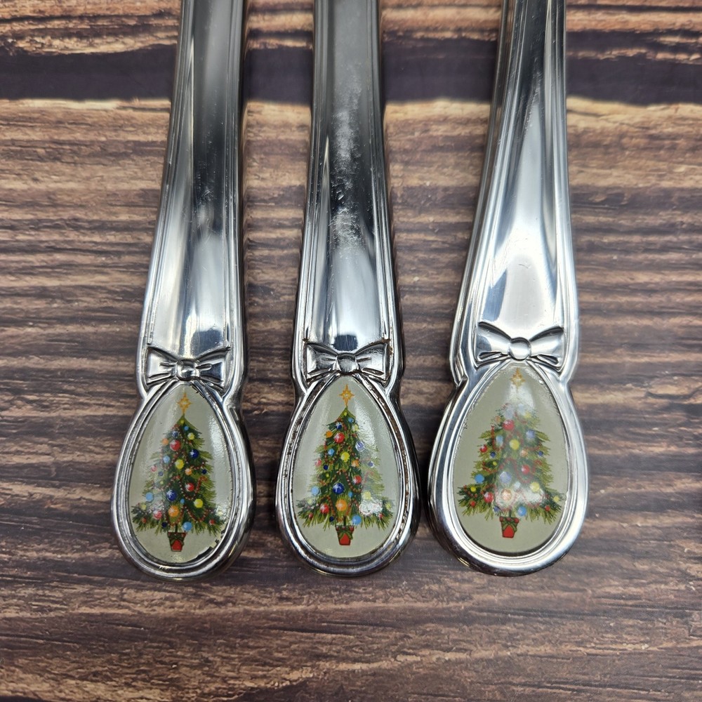 Fiesta Ware Christmas Tree Flatware Set 20 pc 4 Place Settings Stainless