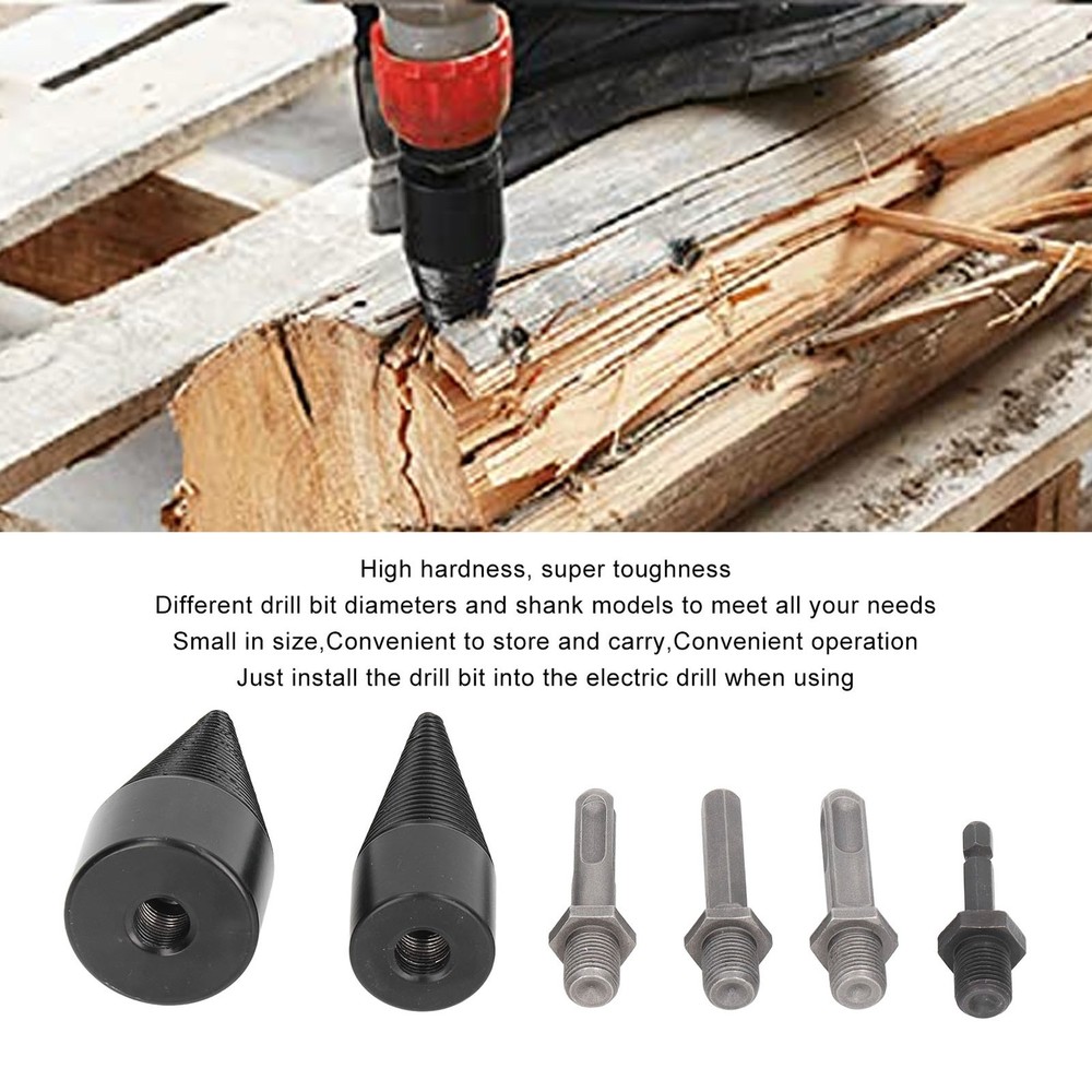 Wood Splitter Bit Small Split Drill Firewood Splitter Machine Woodworking Tools