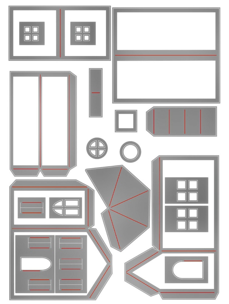 Sizzix Thinlits Paper Village #2 21PC set #665585 Retail $22.99 by Tim Holtz