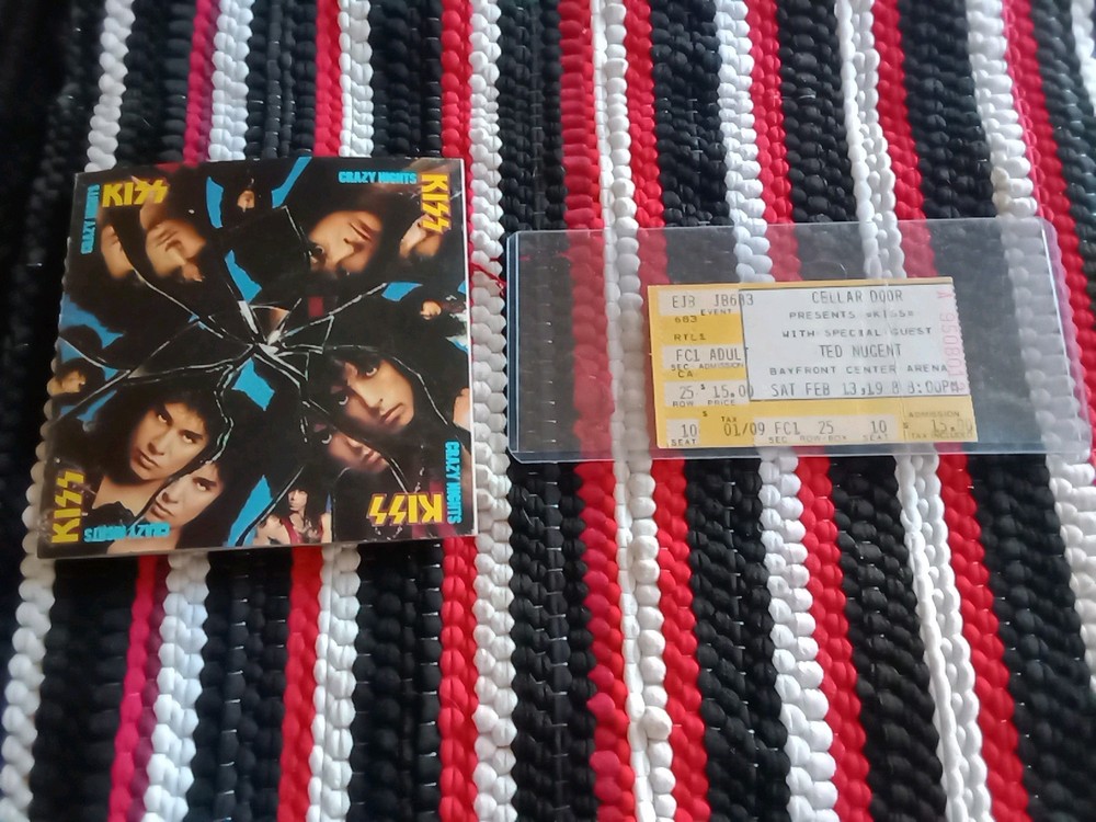 Kiss 💋 Ticket Stub History Crazy Nights Tour, 2-13-88, St, Petersburg FL 🎸