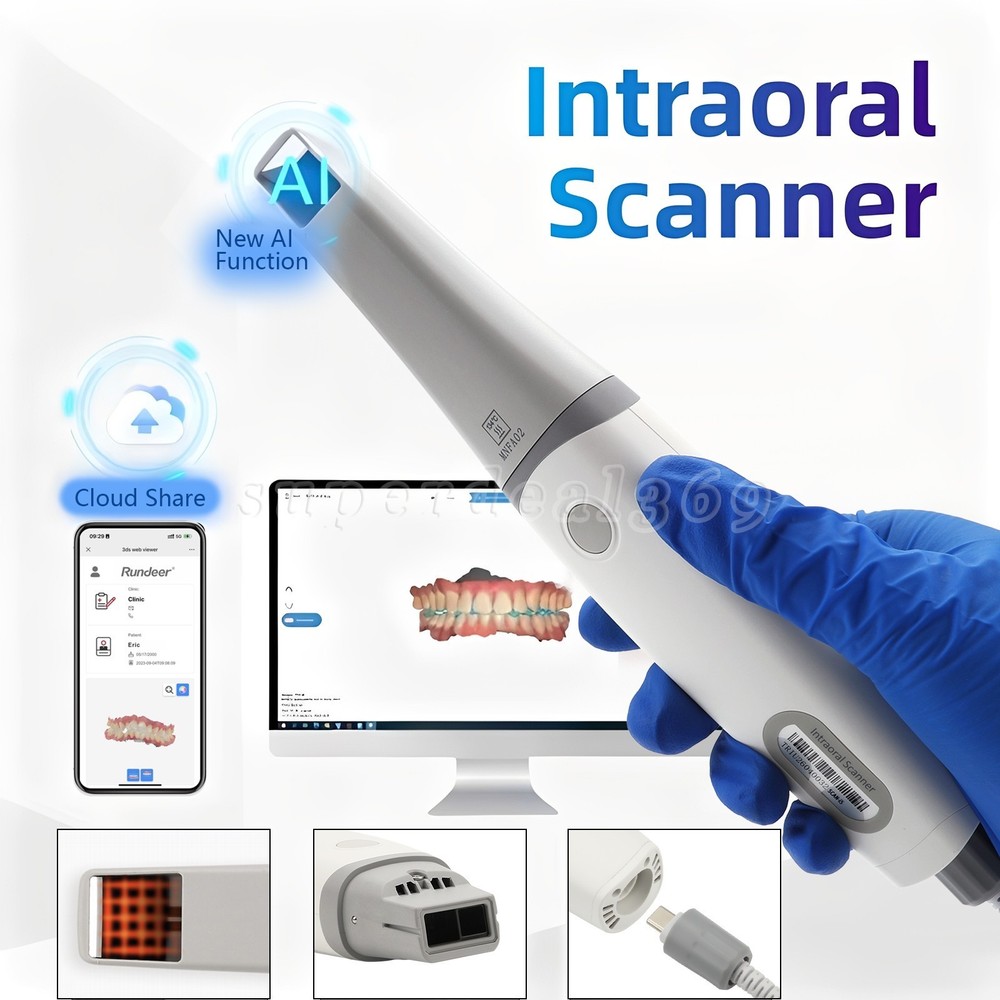 Dental Intra oral Scanner Remote sensing function AI Scanning Software+4 Tips S4