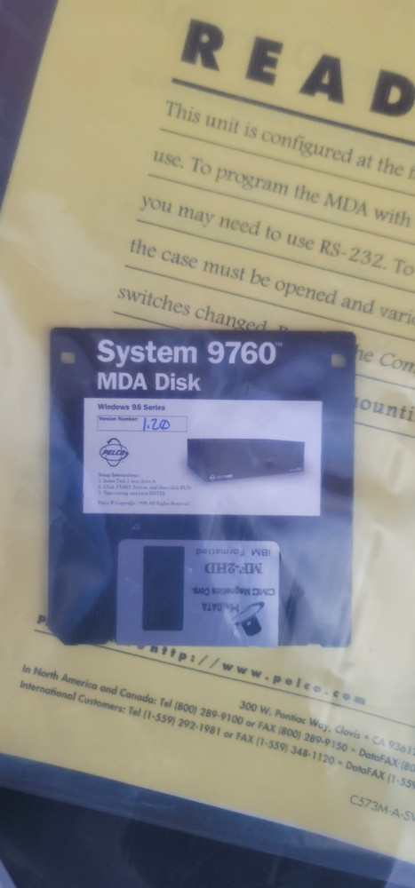 Pelco CM9760-MDA Master Distribution Amplifier