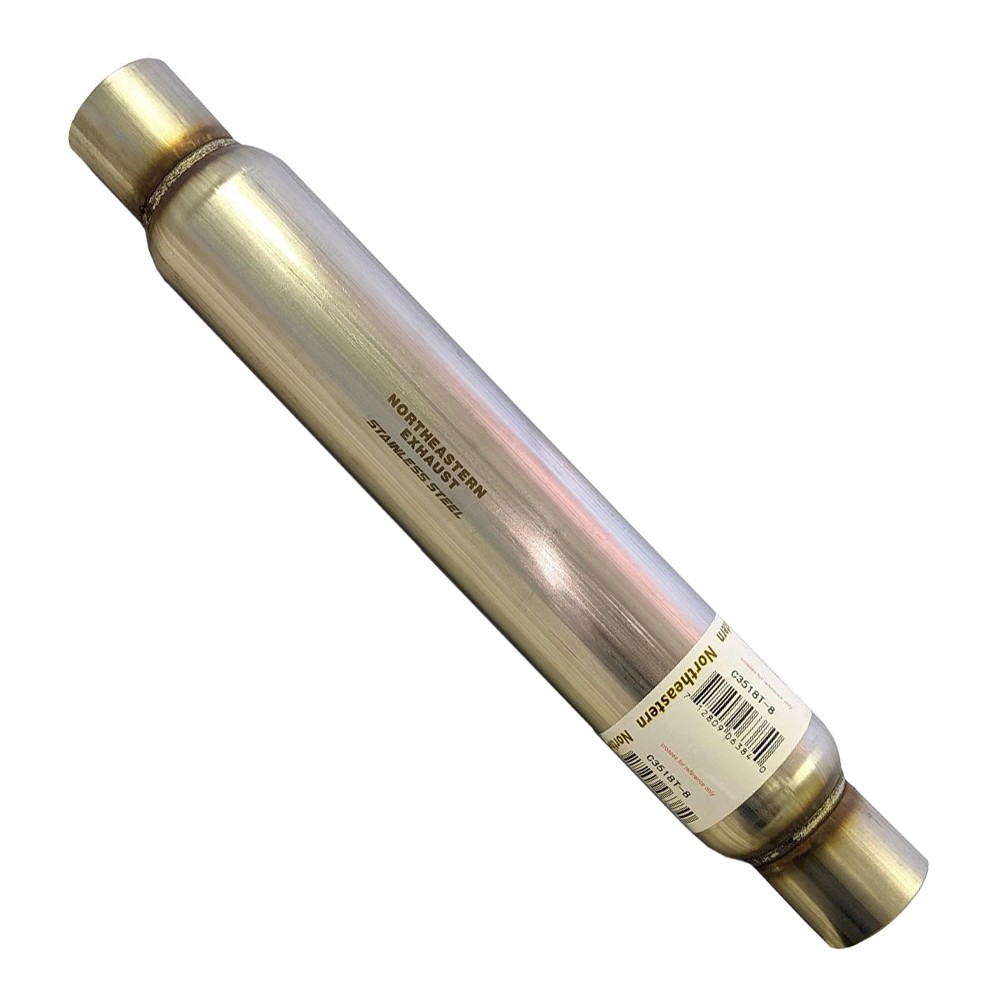 Universal Glass pack Resonator / Muffler 2.5"