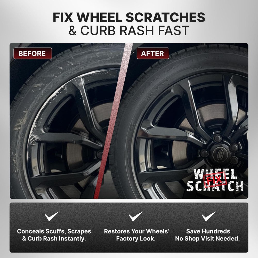 Wheel Scratch Fix® Gloss Black Touch 1 Count (Pack of 1), - - Kit