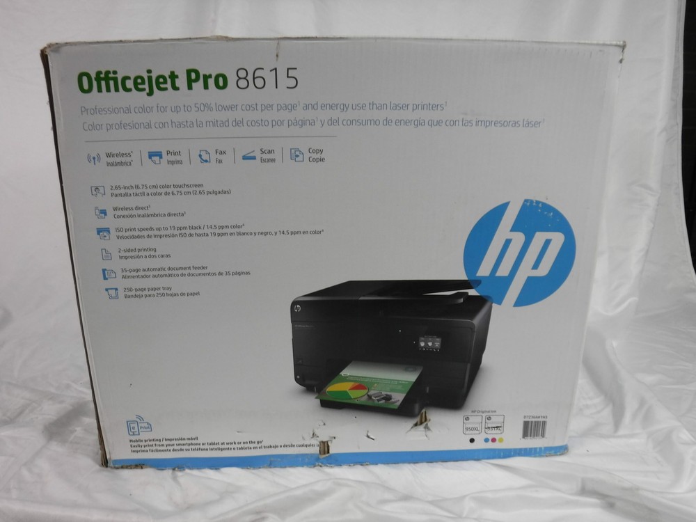 HP Officejet Pro 8615 Printer Missing Ink and Printhead