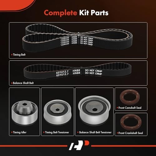 Engine Timing Belt Kit Compatible with Mitsubishi Eclipse 2008-2012, Galant