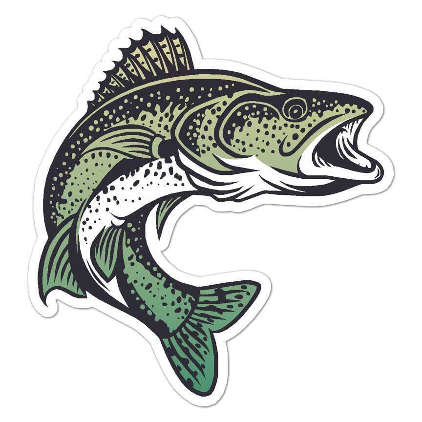 Walleye Fish Sticker Decal