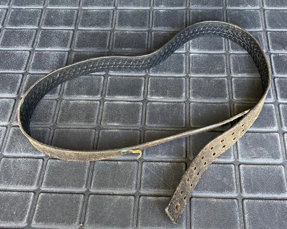 Black Leather Tooled Safariland Tactical Belt