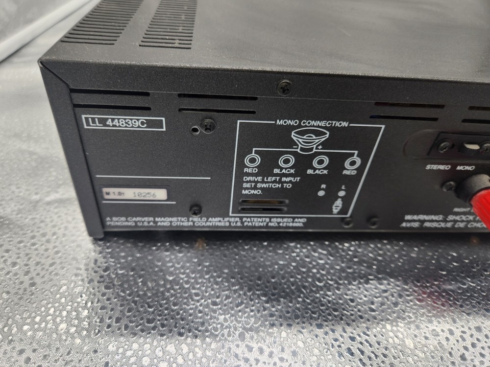 CARVER M-1.0t Fully Tested W Original Package Missing Manual.